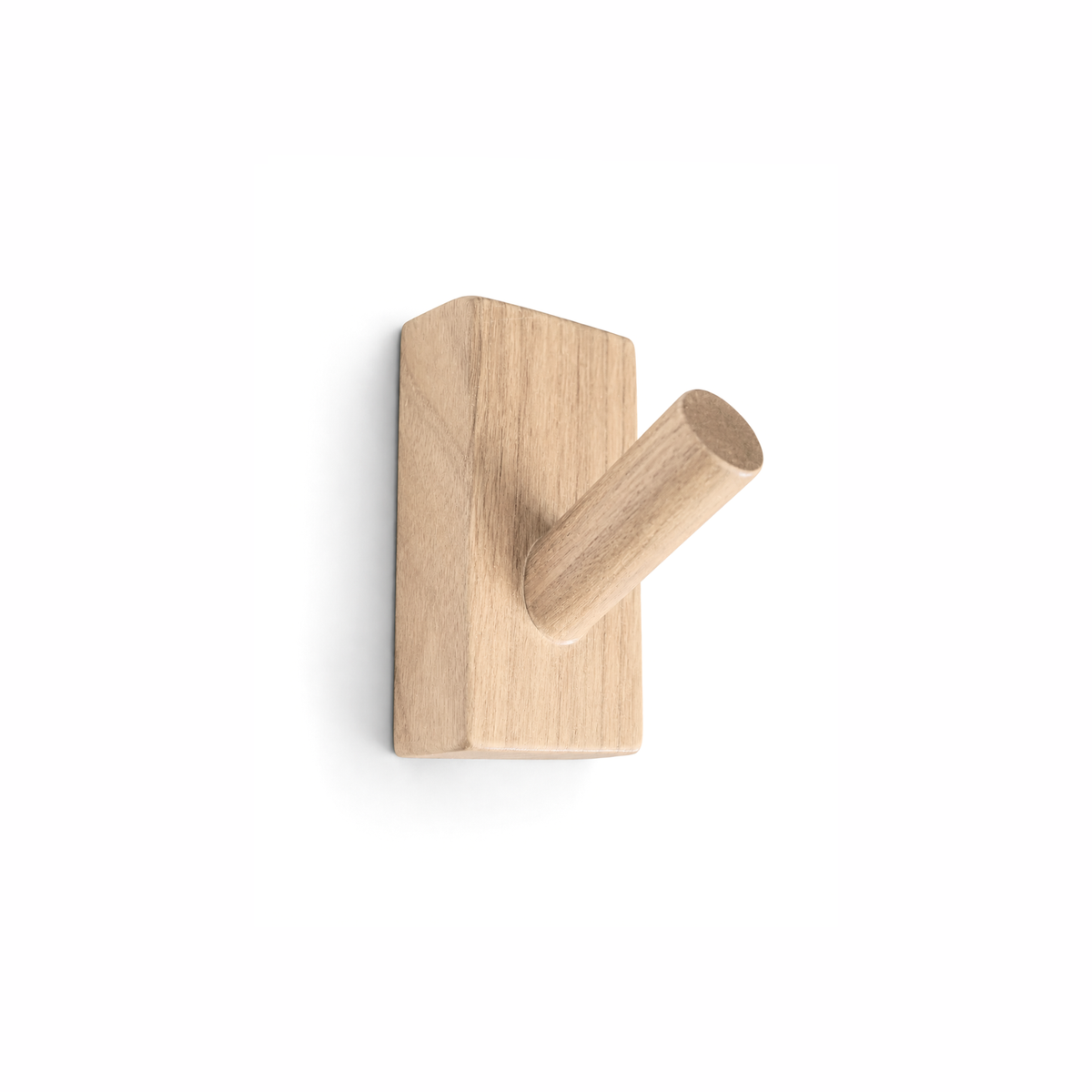 Klebehaken rechteckig Teak