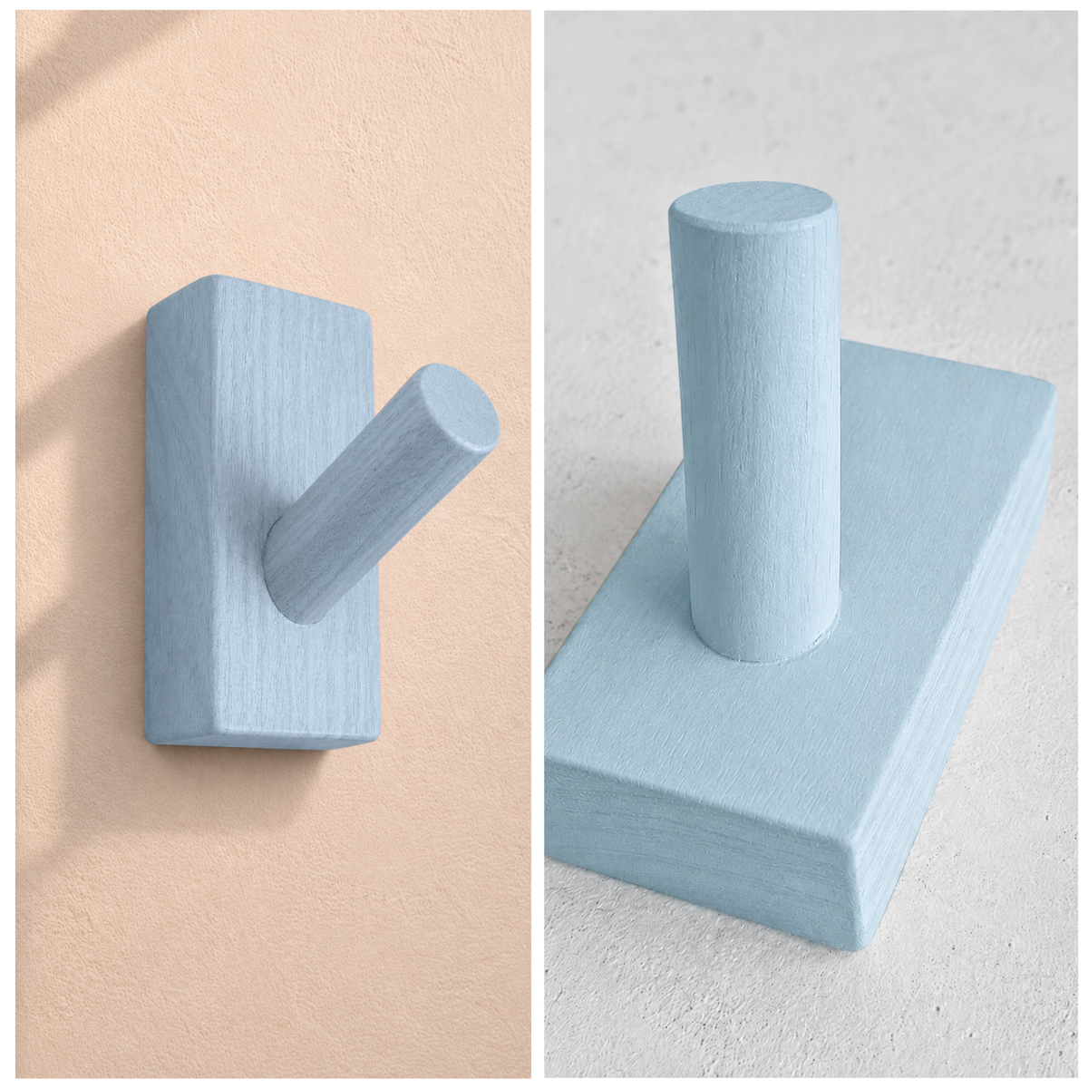 Plakhaak rechthoekig blauw
