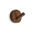 Adhesive hook round walnut